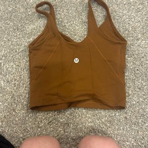 cooper brown align top! size 0 lululemon